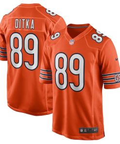 Mike Ditka Chicago Bears Nike Retired Player Jersey - Orange/Navy/White