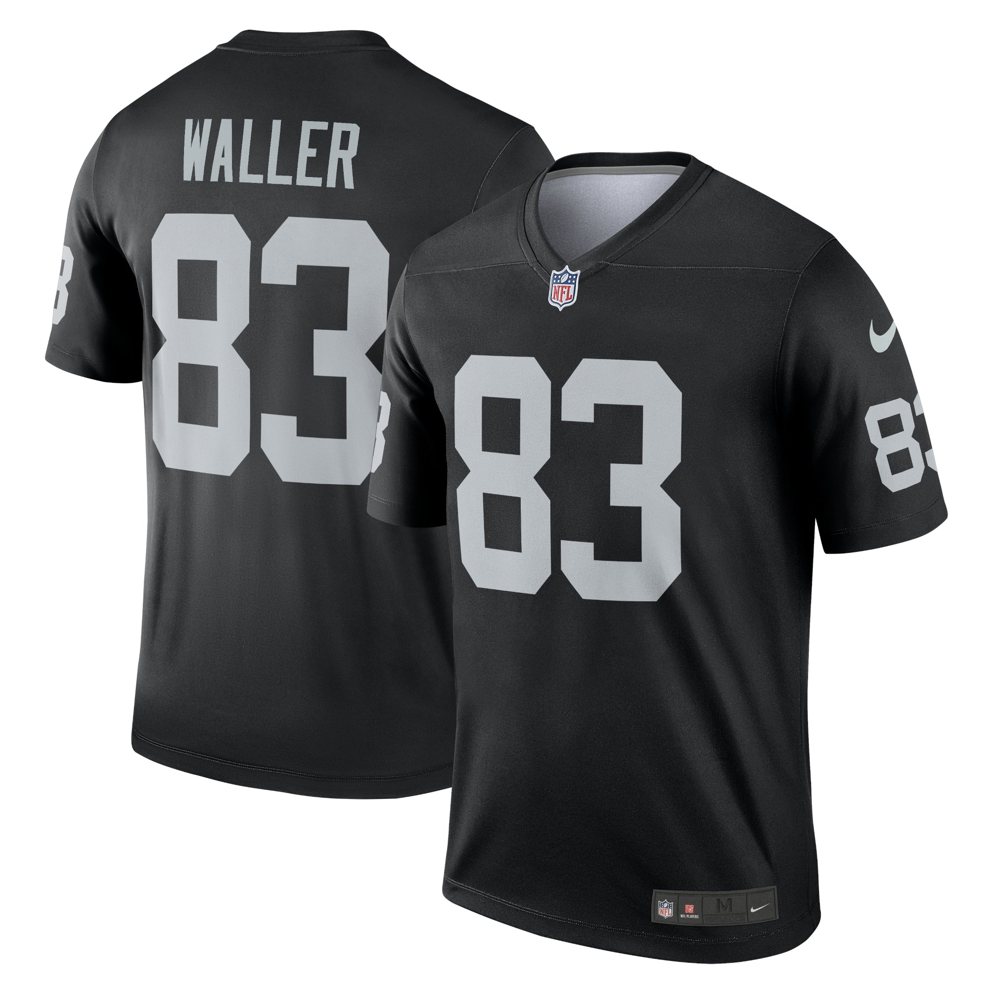 Darren Waller Las Vegas Raiders Nike Alternate Legend Jersey - White/Black - Image 5