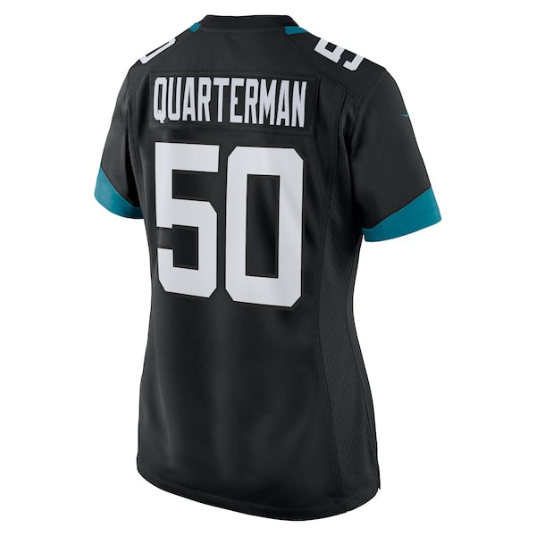 Shaquille Quarterman Jacksonville Jaguars Nike Women's Game Jersey - Black/Teal - Image 4