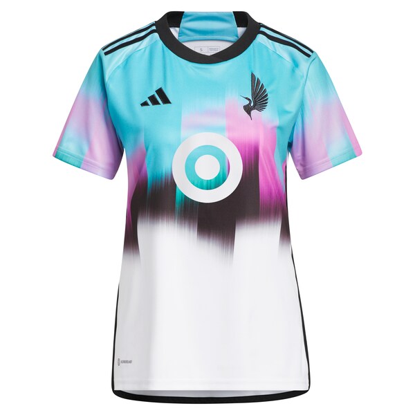 Michael Boxall Minnesota United FC adidas Women's 2024 The Northern Lights Kit Replica Jersey - White - Image 2