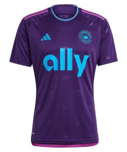 Alternative view of Brandt Bronico Charlotte FC adidas 2023 Crown Jewel Kit Replica Jersey - Purple