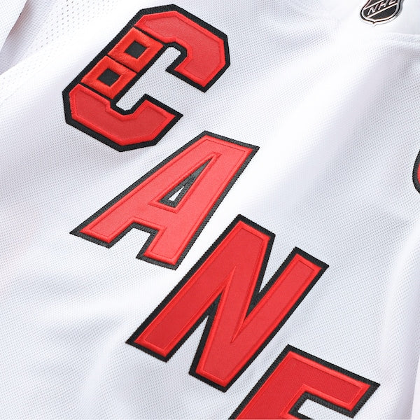 Carolina Hurricanes Away Premium Custom Jersey - White/Red/Black - Image 9