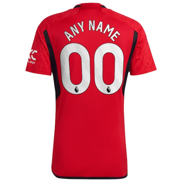 Manchester United adidas 2023/24 Home Replica Custom Jersey - Red - Image 3