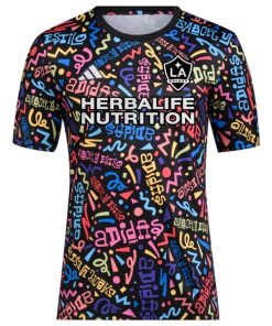 Alternative view of LA Galaxy adidas 2024 Hispanic Heritage Pre-Match Top - Black