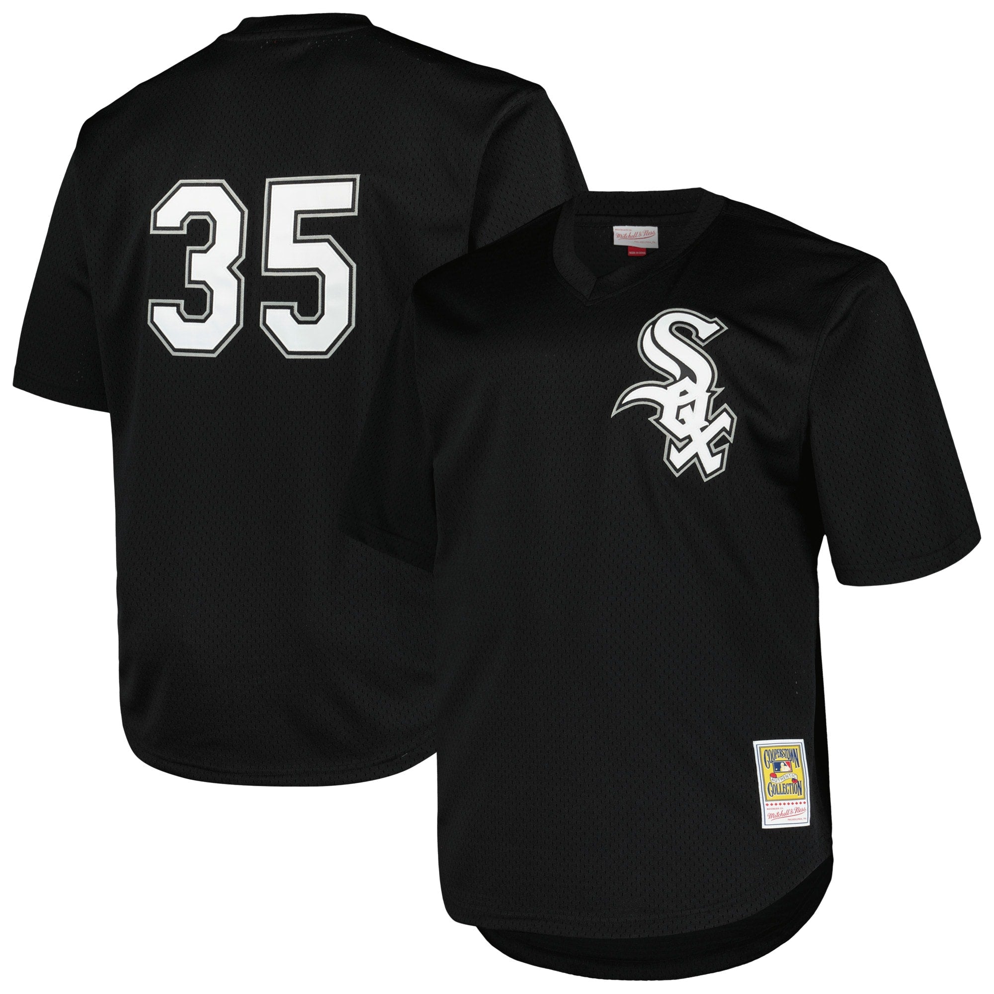 Frank Thomas Chicago White Sox Profile Big & Tall Cooperstown Collection Mesh Batting Practice Jersey - Kelly Green/Black - Image 2