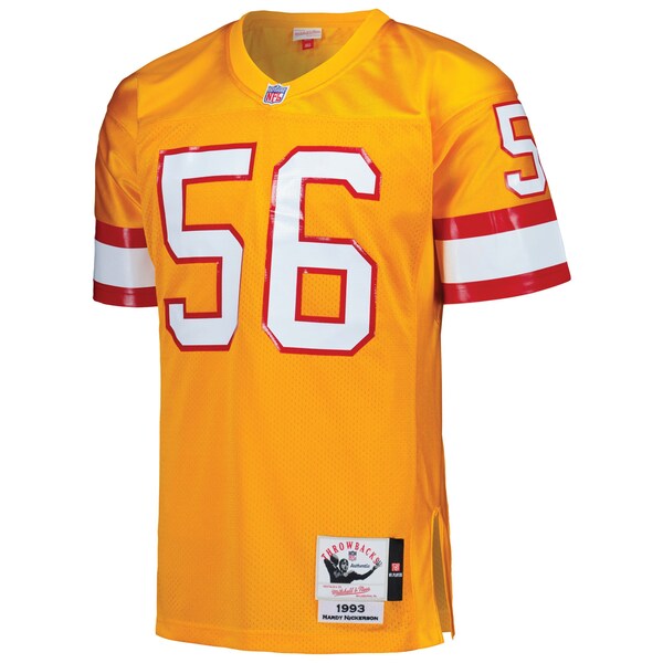 Hardy Nickerson Tampa Bay Buccaneers 1993 Authentic Throwback Retired Player Jersey - Orange - Image 2