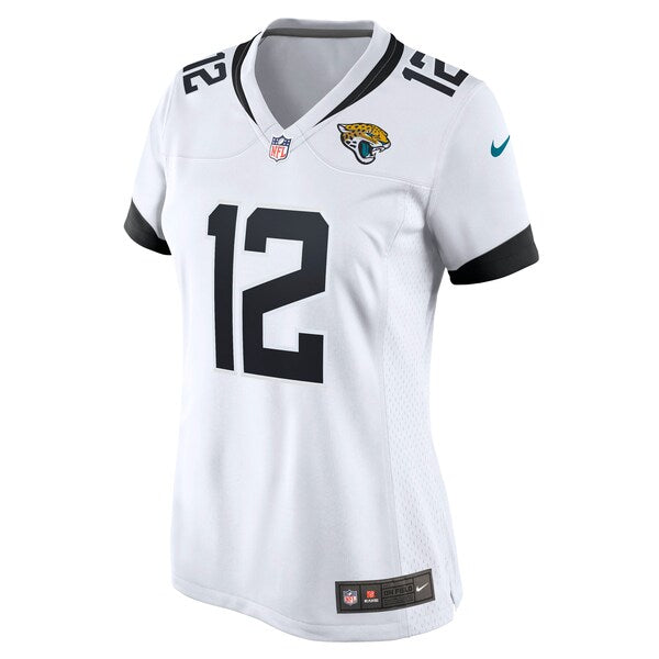 Travis Hunter Jacksonville Jaguars Nike Women's Game Jersey - White/Teal/Black - Image 3