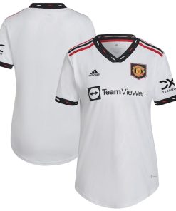 Manchester United adidas Women's 2022/23 Away Blank Replica Jersey - White