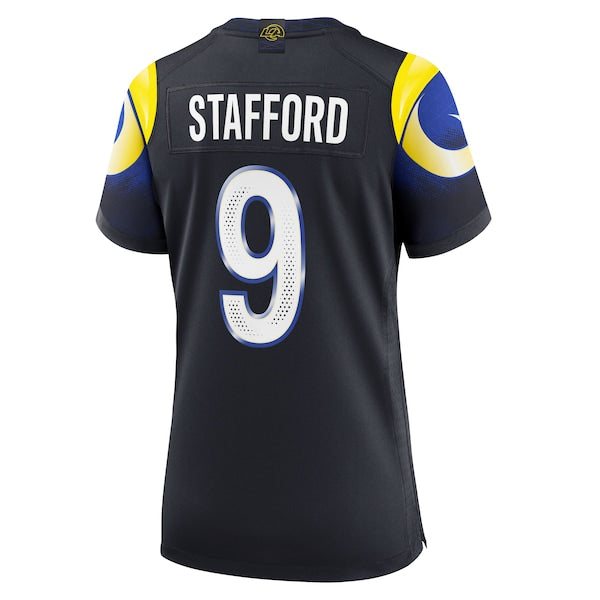 Matthew Stafford Los Angeles Rams Nike Women's 2025 Rivalries Collection Game Jersey - Midnight Blue - Image 3