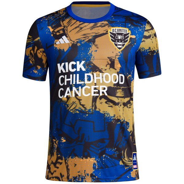 D.C. United adidas 2024 MLS Works Kick Childhood Cancer x Marvel Pre-Match Top - Royal - Image 2