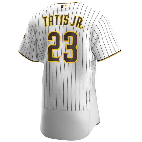 Fernando Tat¨ªs Jr. San Diego Padres Nike Home Authentic Player Jersey - White/Brown - Image 3