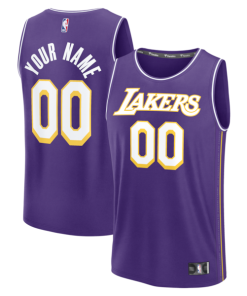 Los Angeles Lakers  Youth Fastbreak Custom Jersey - Statement Edition - Purple