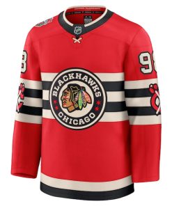 Alternative view of Connor Bedard Chicago Blackhawks  2025 NHL Winter Classic Premium Player Jersey - Red