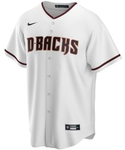 Alternative view of Arizona Diamondbacks Nike Youth Home Replica Custom Jersey - White