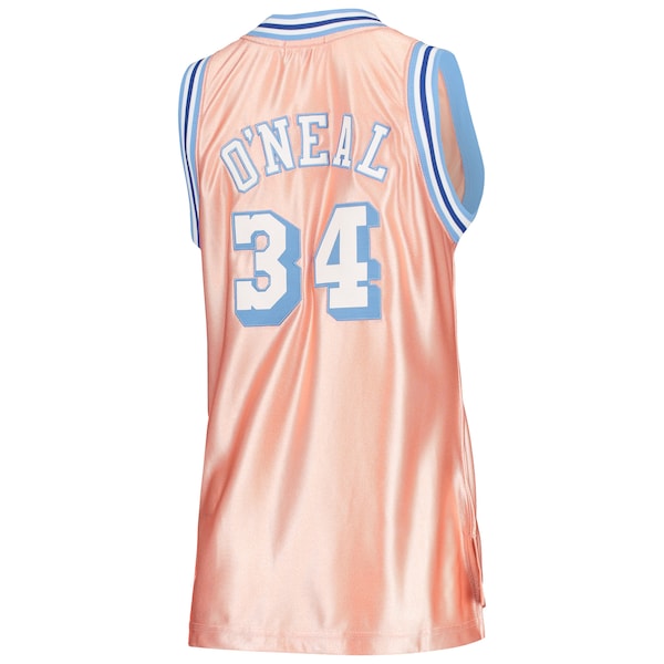 Shaquille O'Neal Los Angeles Lakers Women's 75th Anniversary Rose Gold 1996 Swingman Jersey - Pink - Image 3