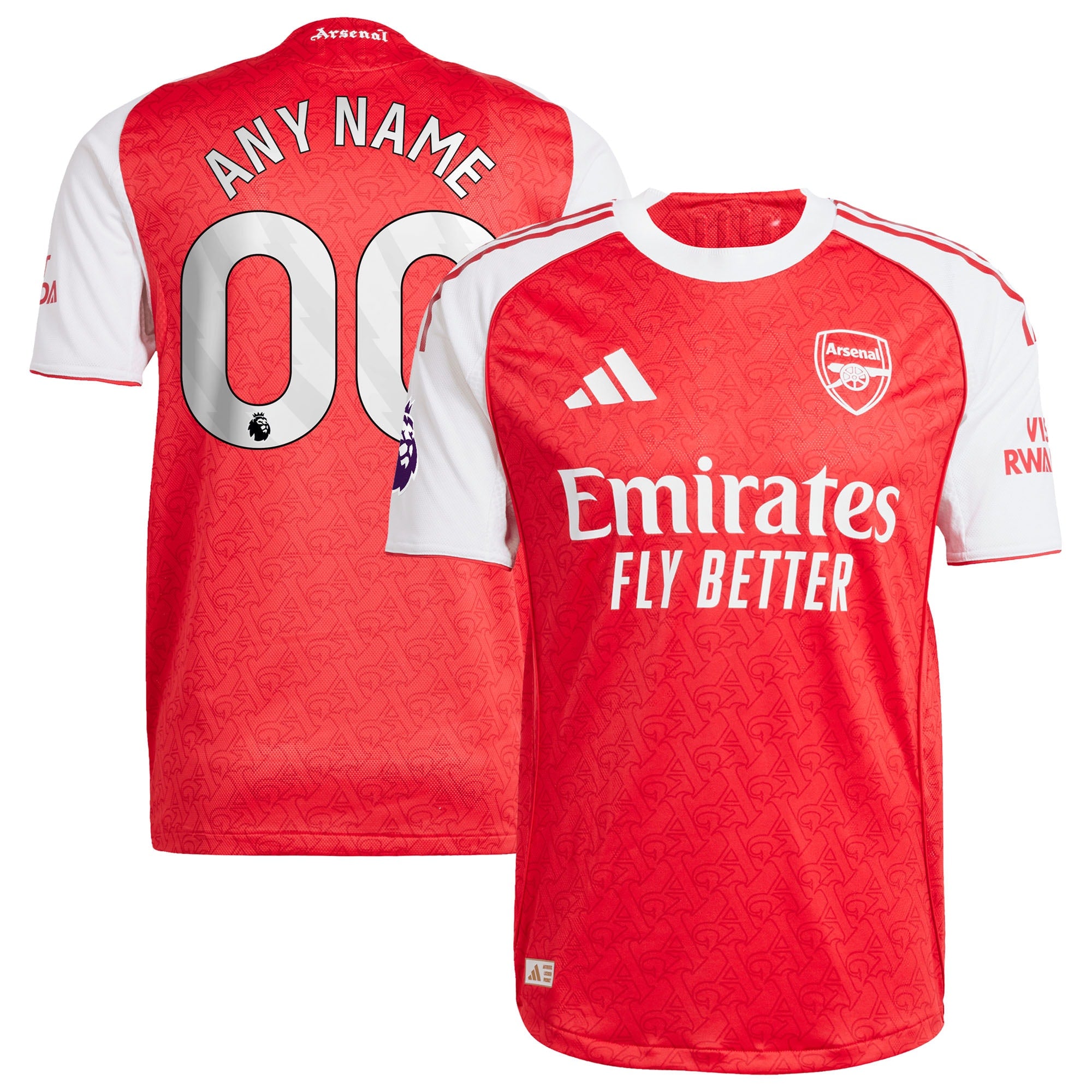 Arsenal adidas 2025/26 Away Authentic Custom Jersey - Blue/Red - Image 6