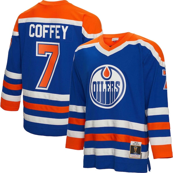 Paul Coffey Edmonton Oilers 1986/87 Blue Line Player Jersey - Royal