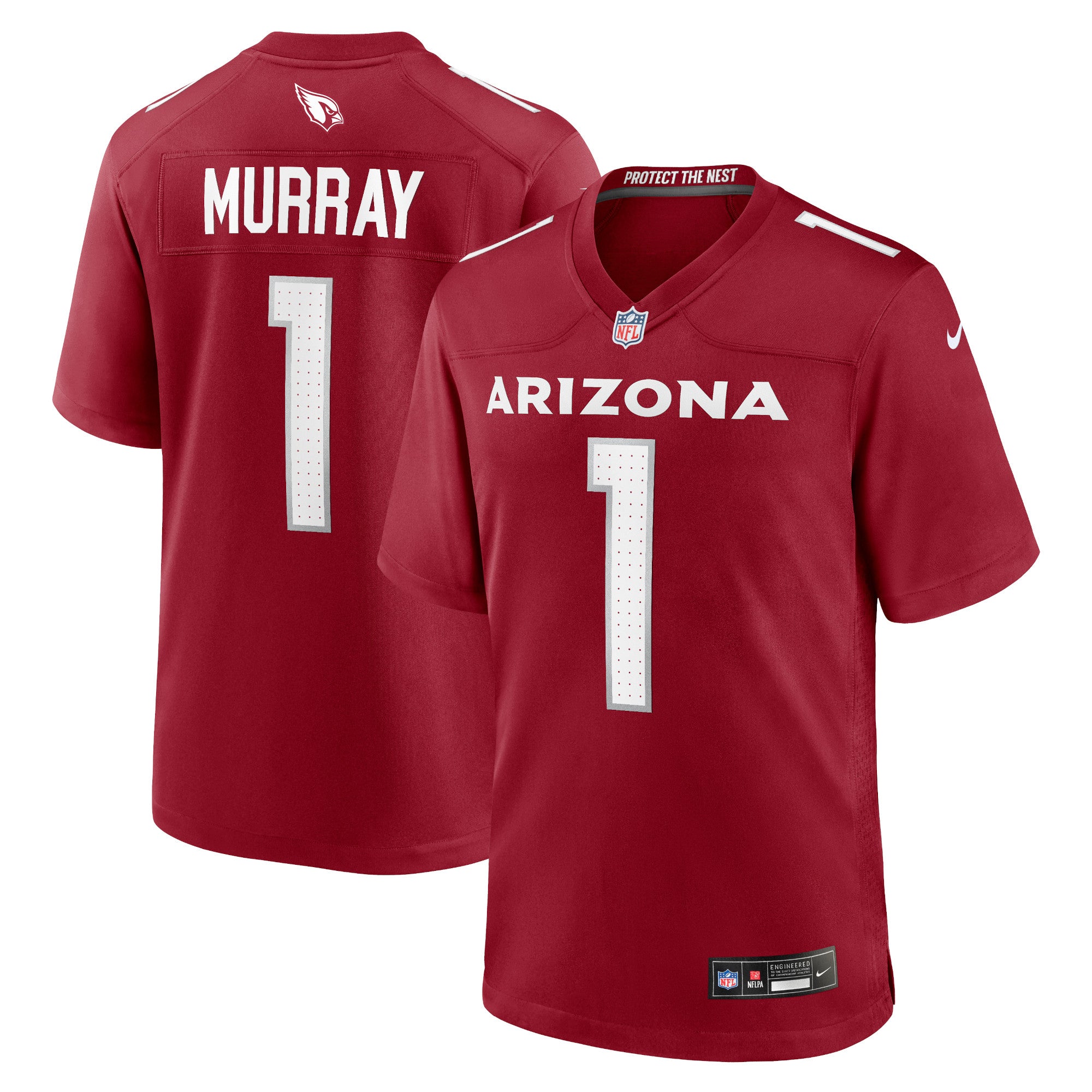 Kyler Murray Arizona Cardinals Nike Game Player Jersey - White/Cardinal - Image 6