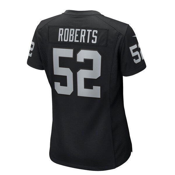 Elandon Roberts Las Vegas Raiders Nike Women's Team Game Jersey - Black - Image 3