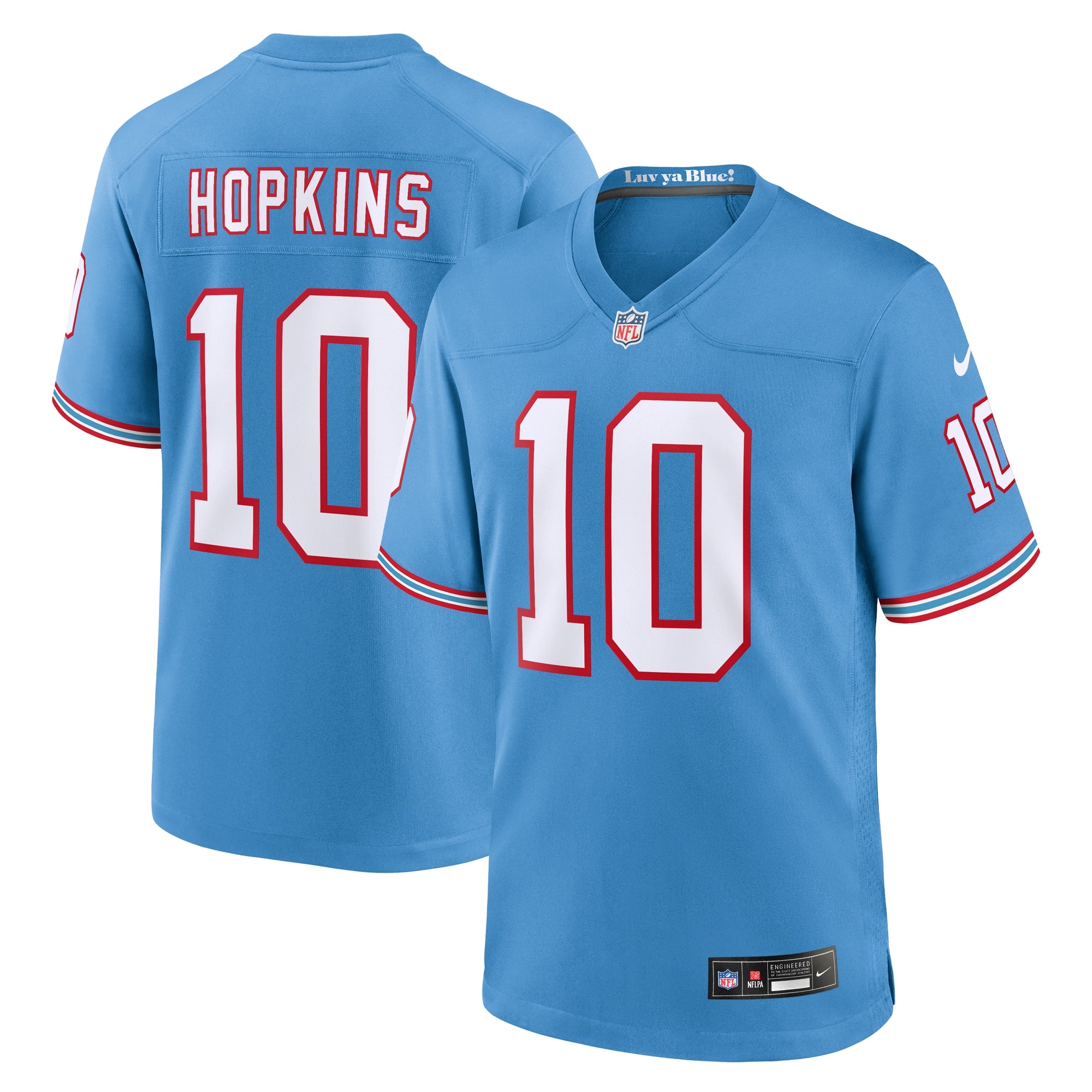 DeAndre Hopkins Tennessee Titans Nike Game Jersey - Navy/Light Blue/White - Image 5