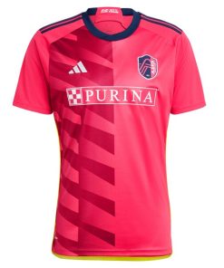 Alternative view of St. Louis City SC adidas 2024 CITY Kit Replica Custom Jersey - Red