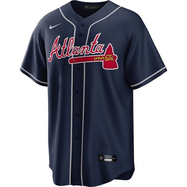 Ronald Acu?a Jr. Atlanta Braves Nike Big & Tall Alternate Replica Player Jersey - Navy - Image 2