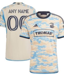 Philadelphia Union adidas 2024 For Philly Authentic Custom Jersey - Tan
