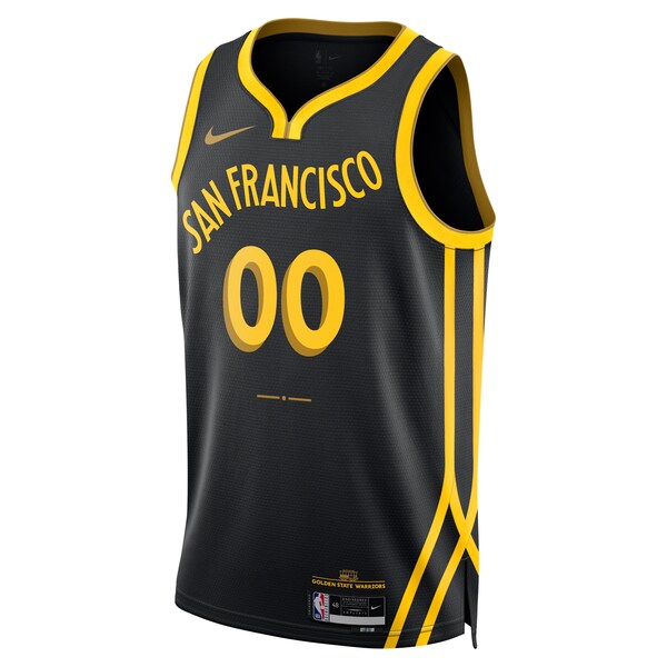 Golden State Warriors Nike Unisex 2023/24 Custom Swingman Jersey - Black - City Edition - Image 2