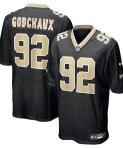 Davon Godchaux New Orleans Saints Nike Team Game Jersey -  Black