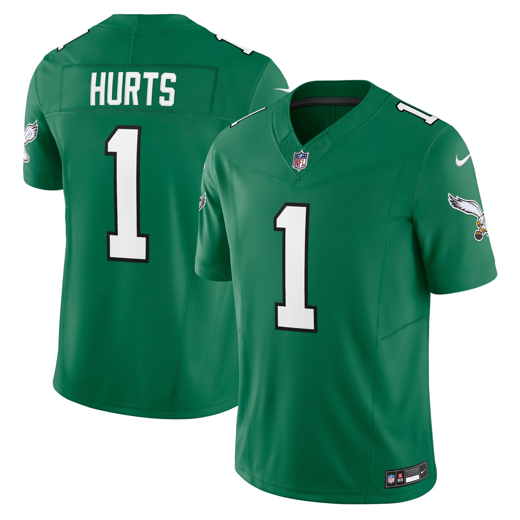 Jalen Hurts Philadelphia Eagles Nike Vapor F.U.S.E. Limited Jersey - White/Black/Green/Kelly Green - Image 10