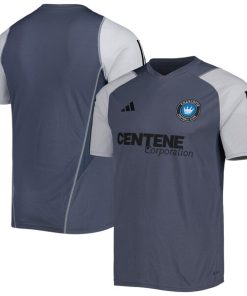 Charlotte FC adidas 2023 On-Field Training Jersey - Gray