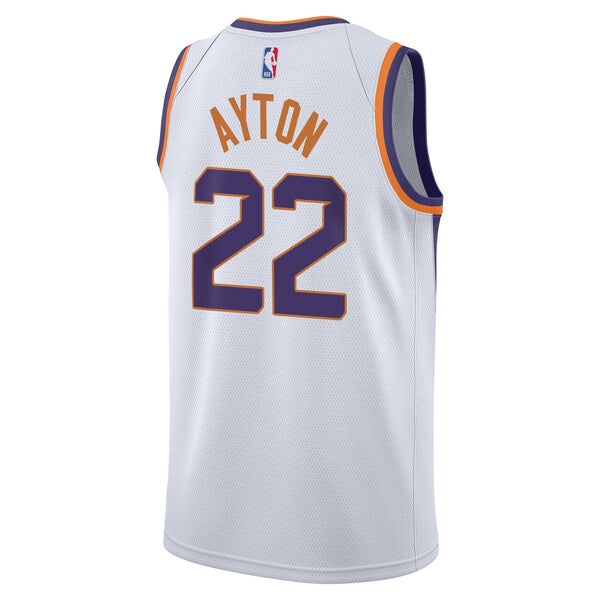 Deandre Ayton Phoenix Suns Nike Youth Swingman Jersey - Association Edition - White/Purple - Image 6