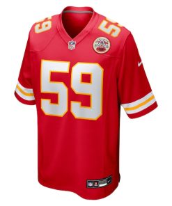 Alternative view of Cooper McDonald Kansas City Chiefs Nike Team Game Jersey -  Red