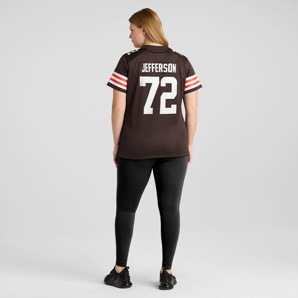 Quinton Jefferson Cleveland Browns Nike Women's Game Jersey - Brown - Image 7