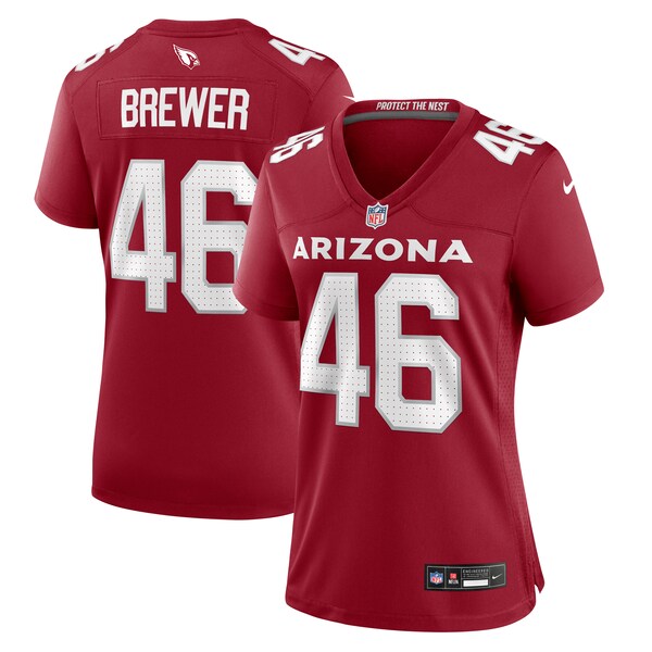 Aaron Brewer Arizona Cardinals Nike Women's Game Jersey - Cardinal - Image 2