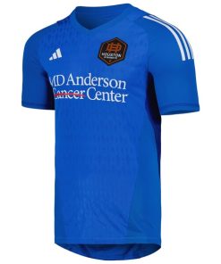 Alternative view of Houston Dynamo FC adidas 2024 Replica Goalkeeper Jersey - Blue