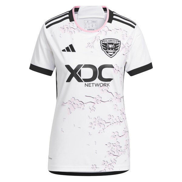D.C. United adidas Women's 2024 The Cherry Blossom Kit Replica Custom Jersey - White - Image 2