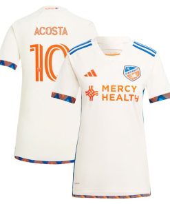 Luciano Acosta FC Cincinnati adidas Women's 2024 The Canvas Kit Replica Player Jersey - White