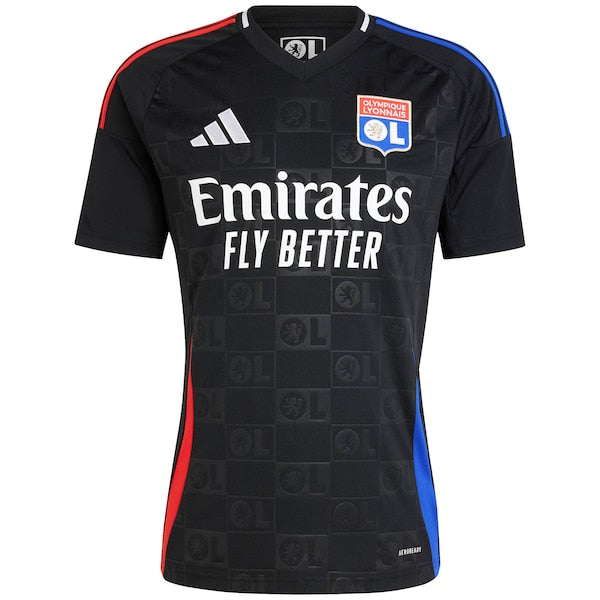 Olympique Lyonnais adidas 2024/25 Away Replica Jersey - Black - Image 3