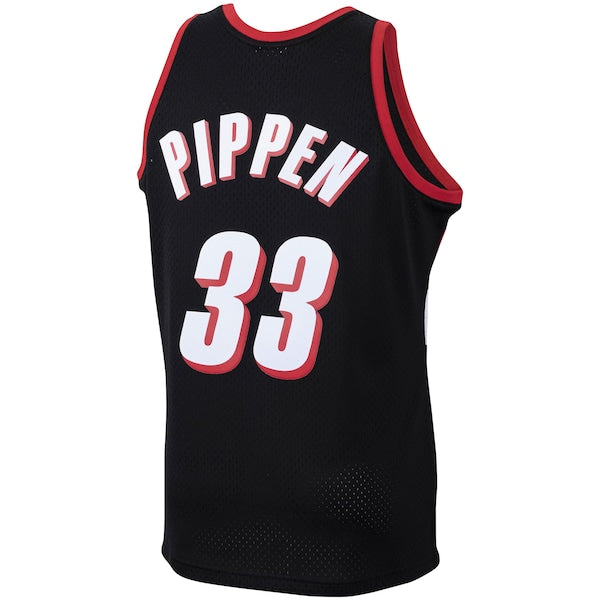 Scottie Pippen Portland Trail Blazers 1999/00 Hardwood Classics Swingman Jersey - Black - Image 3