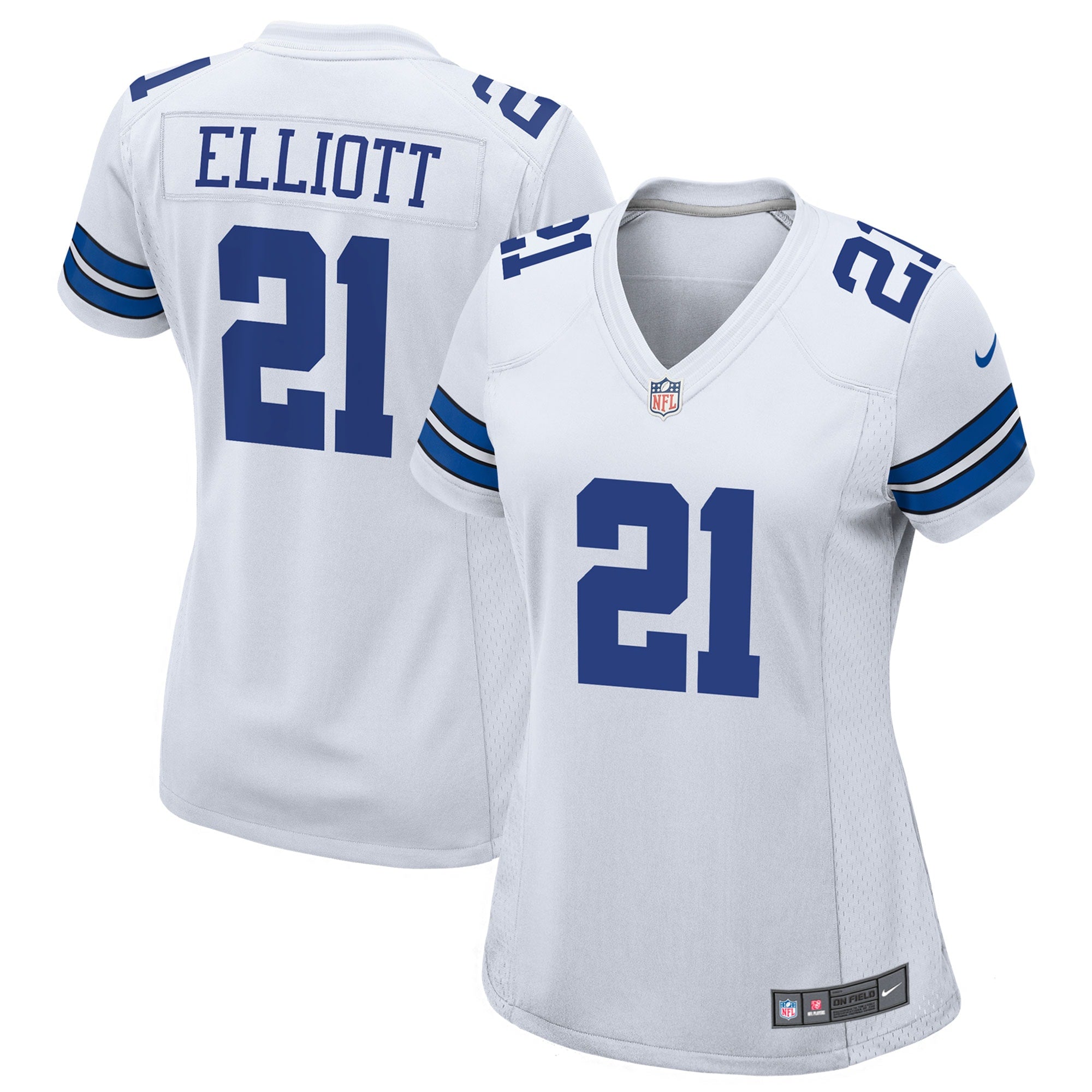 Ezekiel Elliott Dallas Cowboys Nike Women's Alternate Game Team Jersey - Navy/White - Image 6