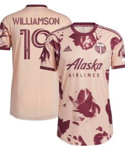 Eryk Williamson Portland Timbers adidas 2024 Heritage Rose Kit Authentic Player Jersey - Pink