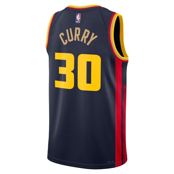 Stephen Curry Golden State Warriors Nike Youth 2024/25 Swingman Badge Player Jersey - City Edition - Navy - Image 3
