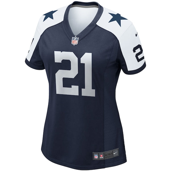 Ezekiel Elliott Dallas Cowboys Nike Women's Alternate Game Team Jersey - Navy/White - Image 3