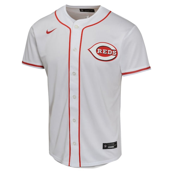 Elly De La Cruz Cincinnati Reds Nike Youth Home Game Player Jersey - White - Image 2