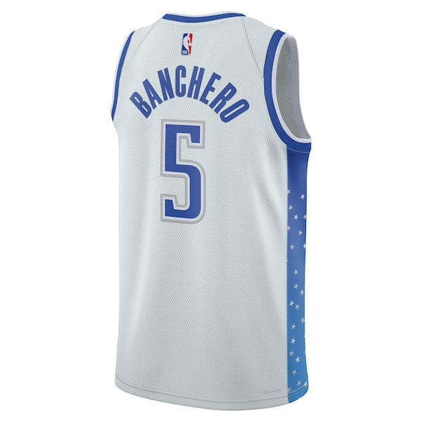 Paolo Banchero Orlando Magic Nike Unisex 2025/26 Swingman Jersey - Silver - City Edition - Image 3