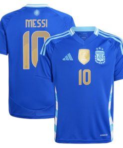 Lionel Messi Argentina National Team adidas Youth 2024 Away Replica Player Jersey - Blue/White