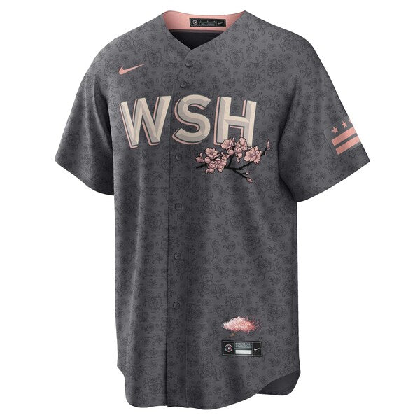 Stephen Strasburg Washington Nationals Nike City Connect Replica Player Jersey - Gray - Image 3