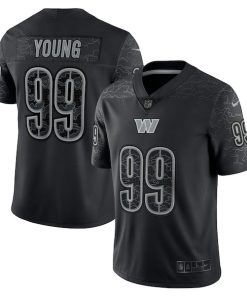 Chase Young Washington Commanders Nike RFLCTV Limited Jersey - Black