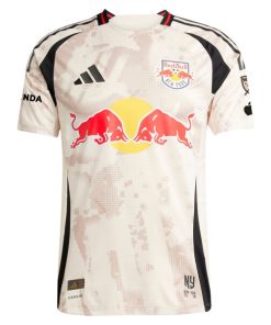 Alternative view of Daniel Edelman New York Red Bulls adidas 2025 Stone Kit Authentic Player Jersey - Tan
